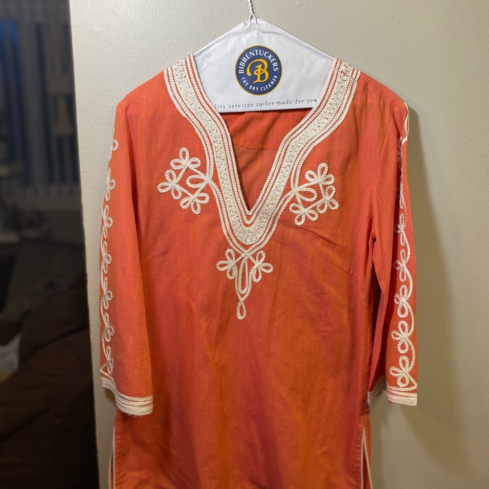 Orange cotton Tunic| NWOT| Made in India